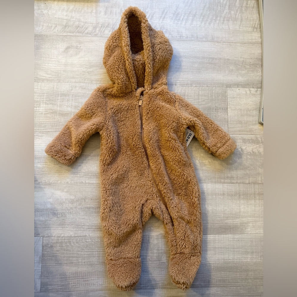 NWT Hooded Critter Footer Sherpa One Piece